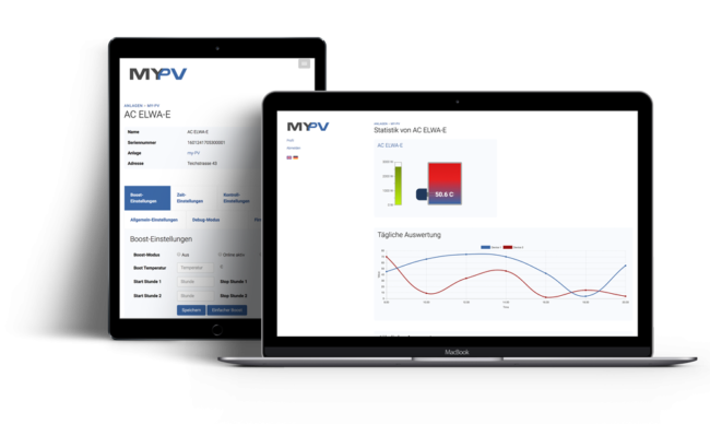 Screenshot von My-PV (Cloud-Lösung zur Verwaltung, Konfiguration und Auswertung von PV-Anlagen)